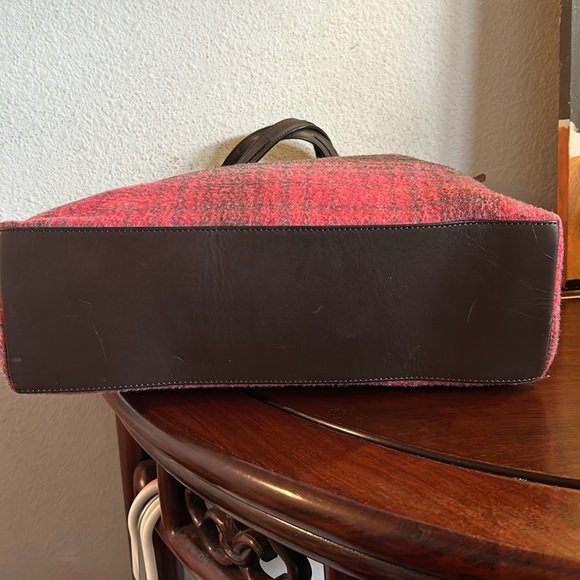 Cole Haan Leather and Wool Satchel - Picture 4 of 9